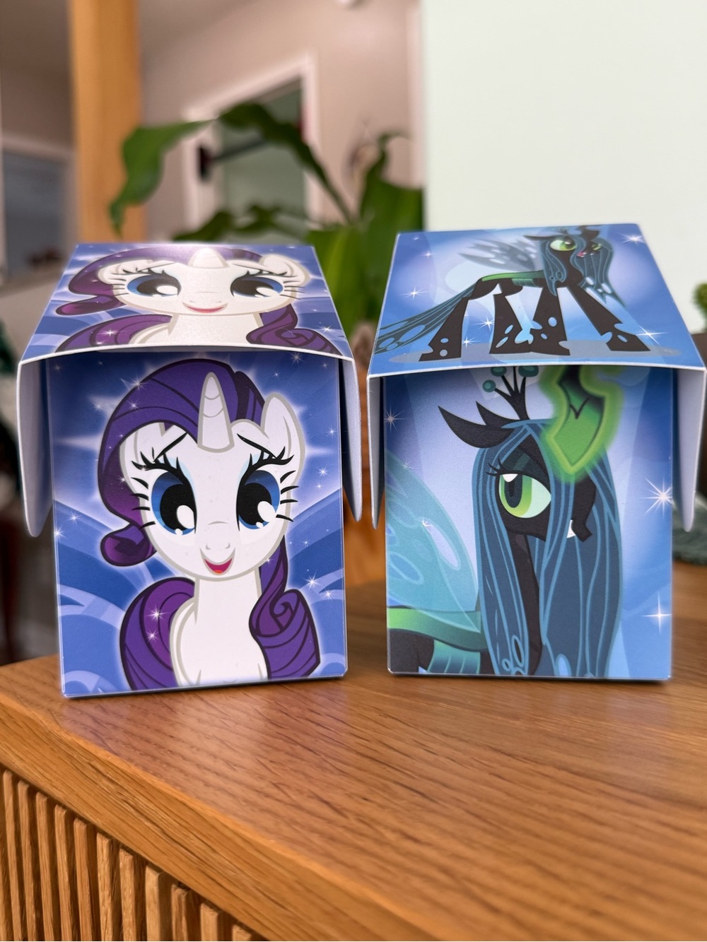 My Little Pony Rarity and Queen Chrysalis Hasbro Ultra Pro Deck Boxes